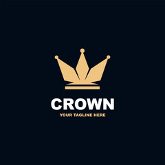 Geometric Vintage Creative Crown abstract Logo design vector template. Suitable for your design need, logo, illustration, animation, etc.