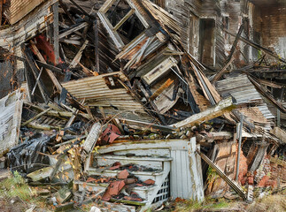 Demolition Debris In Highland Park