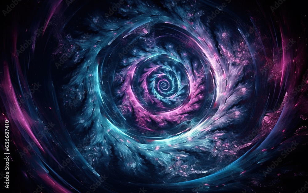 Canvas Prints colorful vortex background,created with generative ai tecnology.