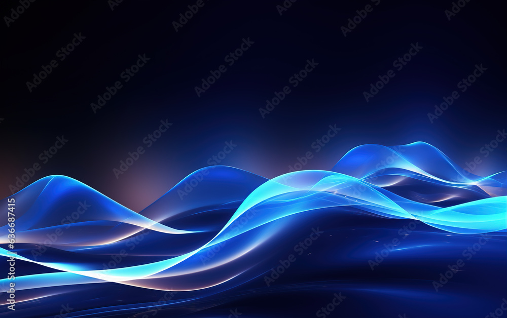 Aufkleber colored curve abstract background,created with generative ai tecnology.
