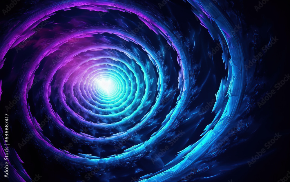 Sticker colorful vortex background,created with generative ai tecnology.