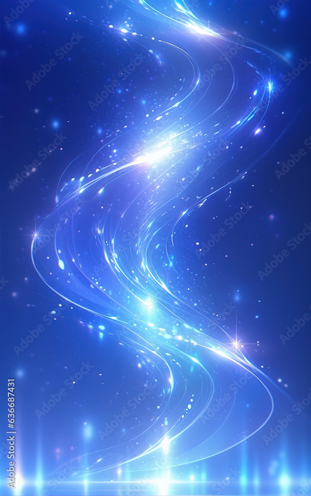 Poster anime style curve abstract background,created with generative ai tecnology.