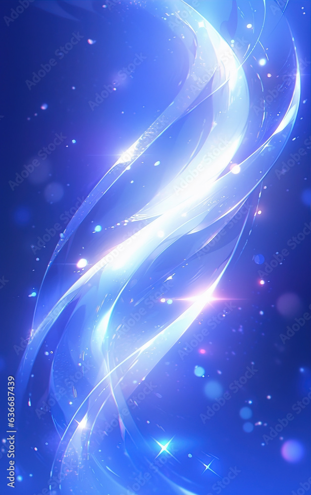 Poster anime style curve abstract background,created with generative ai tecnology.