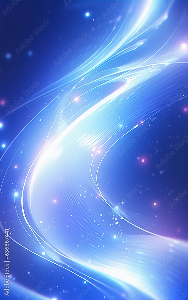 Poster anime style curve abstract background,created with generative ai tecnology.