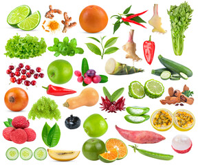 lime; turmeric; grapefruit; lettuce; mint; pepper; leaves; tea; ginger; celery; cherry; apple; onion; bengal-currants; butternut; bamboo; zucchini; bergamot; caviar; seaweed; passionfruit; roselle on 