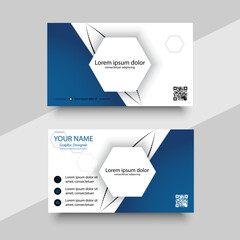Business card template corporate brand identity design.
