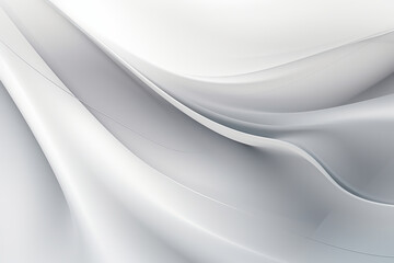 白色の波型幾何学抽象背景