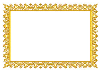 vector golden frame with ornament
