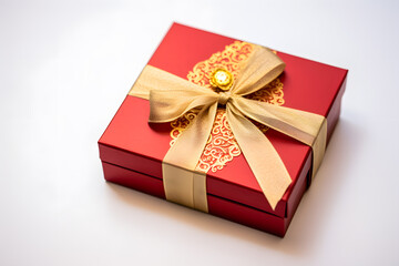 Diwali gift box with festive wrapping