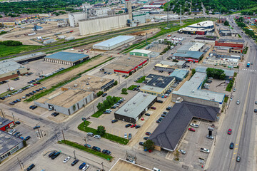 Aerial of the Central Industrial Area in Saskatoon