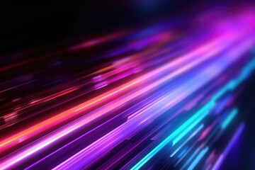 abstract background with lights rays purple blue red and  turquoise 