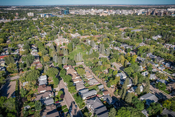 Aerial Ambiance: Grosvenor Park, Saskatoon, Saskatchewan Revealed