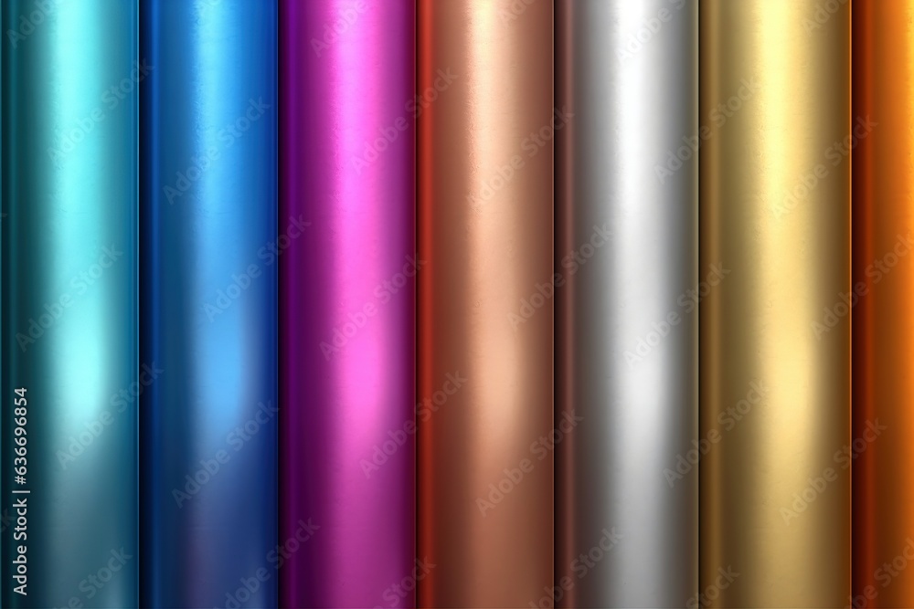 Poster Metallic Smooth Hues Gradients Pattern Background.Abstract background of metal texture.