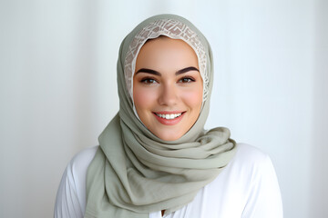 portrait of a person wearing a traditional Arab islamic clothes