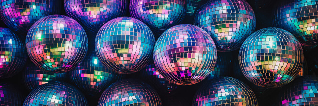 disco ball close up party pattern