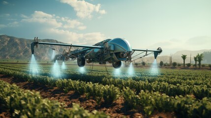 Embrace the future of agriculture as generative AI technology gives rise to drone-assisted field watering, revolutionizing traditional farming methods.