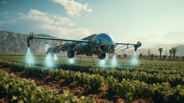 Embrace the future of agriculture as generative AI technology gives rise to drone-assisted field watering, revolutionizing traditional farming methods.