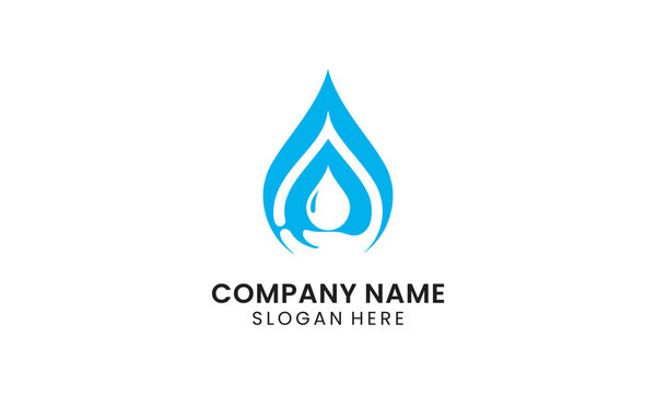 water logo, modern and simple washing machine logo