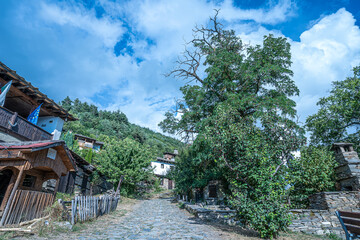 Beutiful Landscape green mountain with blue sky