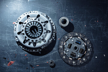 car transmission clutch kit. disc and clutch basket.