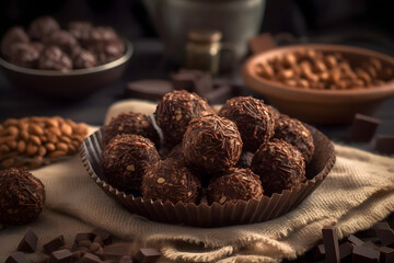 brigadeiro, brazilian chocolate truffles made with condensed milk