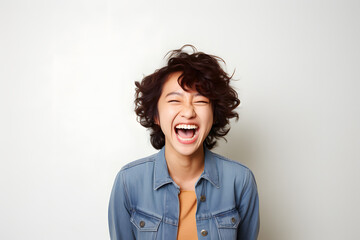 person laughing