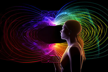 remote viewing of psychic scalar waves in the electromagnetic spectrum..AI generated