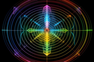 remote viewing of psychic scalar waves in the electromagnetic spectrum..AI generated