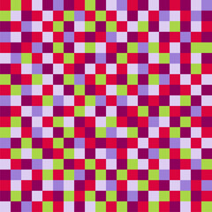 Colorful squares background. Abstract vector seamless pattern.