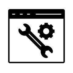 Screen maintenance Vector icon which can easily modify or edit  

