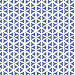 seamless pattern with colorful hexagonal, hexagonal pattern background design, 3d rendering shape with blue color