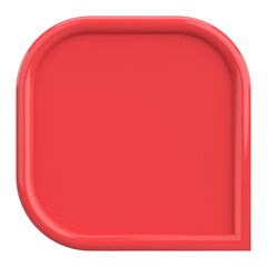 Price tag. Text box. 3D illustration.