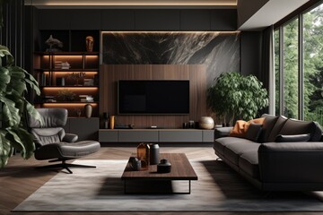 Elevate Everyday Living: TV Cabinet Magic and Chic Accents for a Stylish Room!