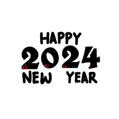 Happy new year 2024 logo