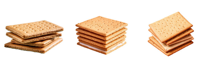 Baking sheet with graham crackers