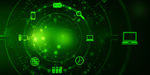 Digital Abstract technology background,2d illustration