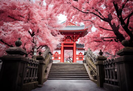 chinese temple in the morning