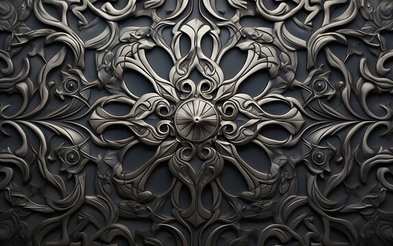 Iron pattern door
