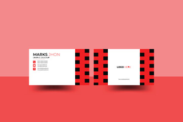Modern creative business card and simple business card design with yellow. Luxury business card design template.