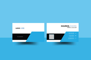 Modern creative business card and simple business card design with yellow. Luxury business card design template.