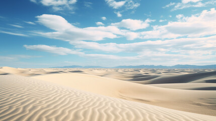 Fototapeta na wymiar sand dunes in the desert. Generative Ai. 