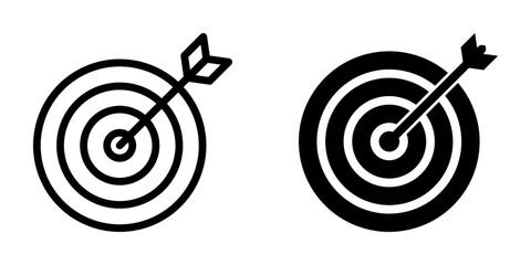 Target icon. Goal sign for mobile concept and web design. vector illustration © Uswa KDT