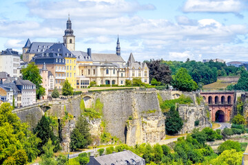 Fototapeta na wymiar Ausblick über Luxemburg, Luxemburg 