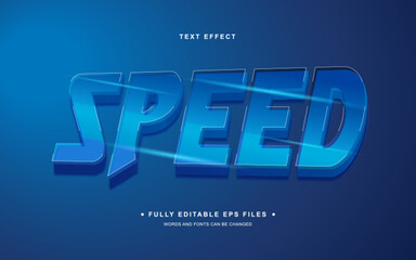 Vector Editable Text Effect in Speed Style
