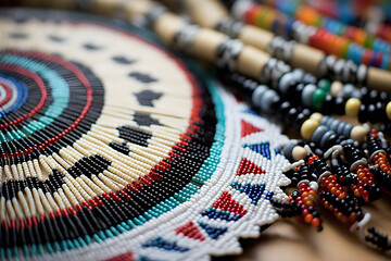 A collection of traditional Native American beadwork pattern