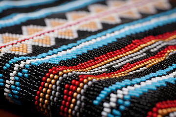 A collection of traditional Native American beadwork pattern