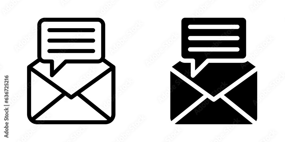 Poster message icon. email sign for mobile concept and web design. vector illustration
