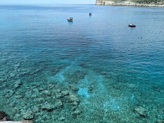 Sailing peaceful sea