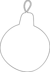 Ball christmas decoration decoration and design.