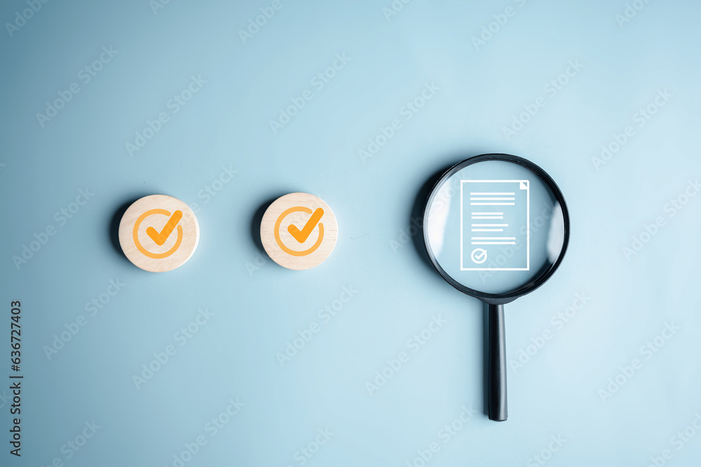Poster Online survey and digital form checklist, Document Management Checking System, online documentation database and process manage files